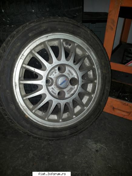 Vand Jante pe 14, cauciucuri si flanse. - De vanzare: - 4 jante pe 14" 4x108 de VW - Anunturi