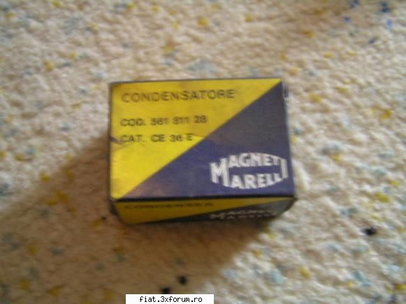 Vand Piese Fiat , toate modelele, NOS - condensatori noi magnetti marelli, 20 ron/buc - Bursa