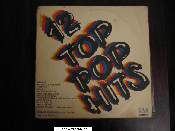 Vand discuri vinil - 12 Top Pop Hits - 30 lei - VANDUT - Classic corner