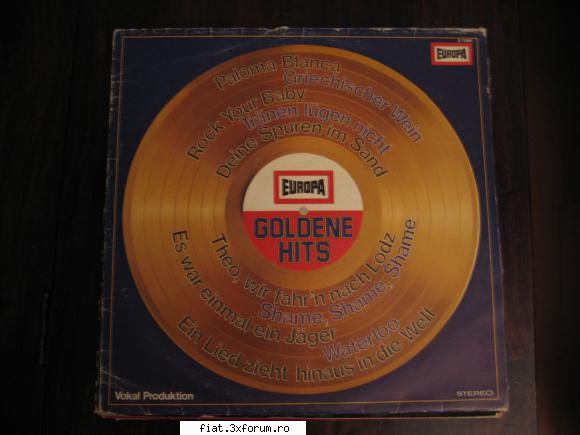 Vand discuri vinil - Europa Goldene Hits - 25 lei - Classic corner