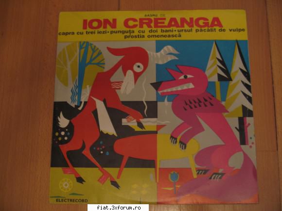 Vand discuri vinil - Povesti de Ion Creanga - 30 lei - Classic corner