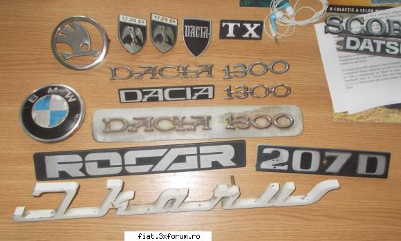Vand diverse embleme - 70 lei toate (fara SCORPIO si Datsun) - Anunturi