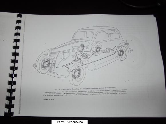 Vand documentatie Fiat 1100 , 508C , - Vand documentatie copie xerox dupa original - Anunturi