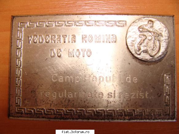 Vand placheta"Federatia romana de moto" - timariu dragos - Anunturi