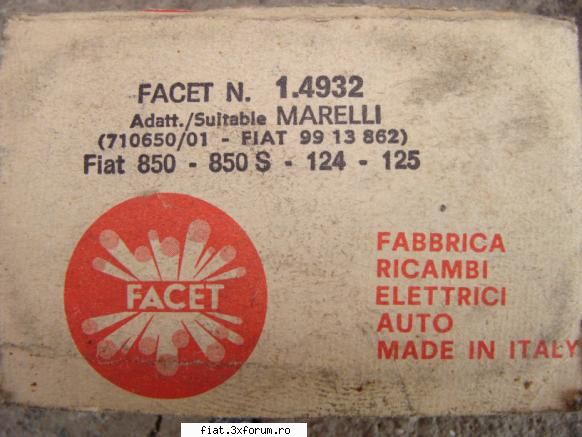 Vand platina+condensator Fiat - timariu dragos - Bursa