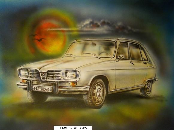 Vand tricouri aerografate - Renault 16 ( desen ) - Anunturi