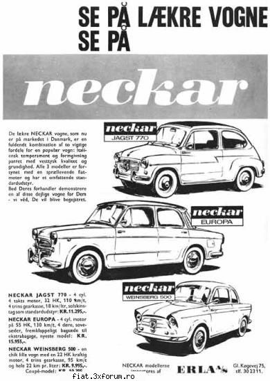 Vind fiat Neckar 1959 - harciogu - Discutii libere