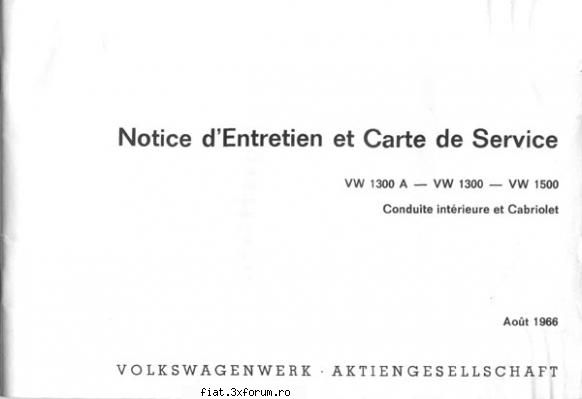 Vind manual vw 1300 - fietzelu - Anunturi