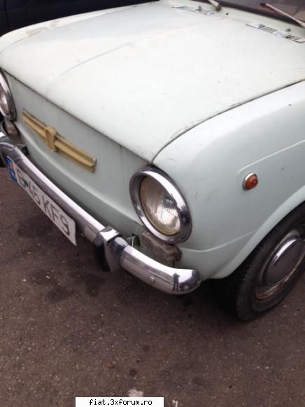alt Fiat 850 abandonat - pe fata a fost lovita atat dreapta cat si stanga - Club Fiat 850