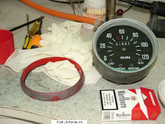 buburuza 500 - am facut bucati ceasul, sablat, vopsit, gresat - Club Fiat 500 & 600