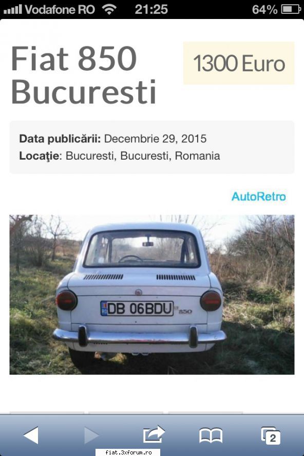 cumpar fiat 850 sau fiat - Salutare! Uite un Fiat 850 care merita văzut - Club Fiat 850