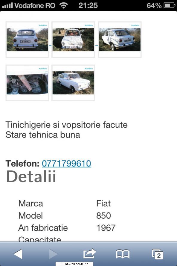 cumpar fiat 850 sau fiat - Cristi7 - Club Fiat 850
