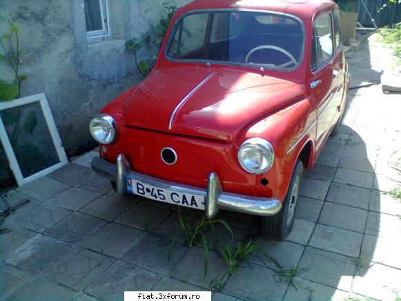 e mic si rosu dar a revenit la viata . - astazi am fost la colegul nostru dragos ,sa - Club Fiat 500 & 600