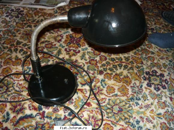 felinar lampa birou ,CFR ,pafta militara ,cazma militara ,etc - lampa birou veche din metal - Anunturi