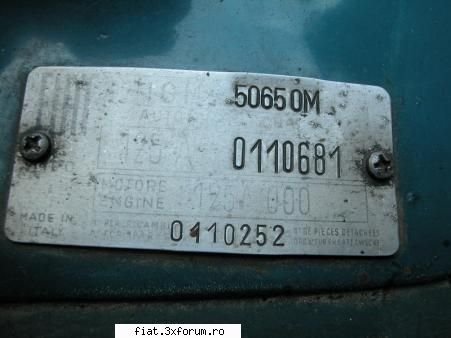 fiat 125 din 1968 de vanzare in Barlad - mac - Bursa