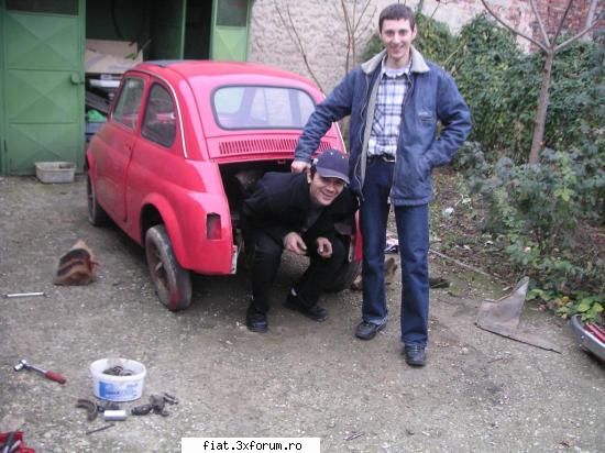 fiat 500 Part 1 - FRATILOOR... mi-am tras MOTOR... mare, negru - Club Fiat 500 & 600