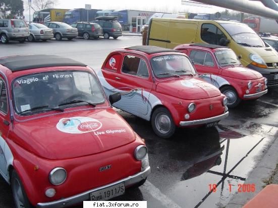 fiat 500 Part 1 - Flacara Olimpica va fi purtata spre Torino cu - Club Fiat 500 & 600
