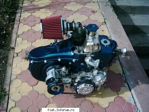 fiat 500 Part 1 - motoru in drum spre atelier :)) foai ce greu lam - Club Fiat 500 & 600
