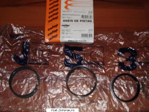 fiat 600D 1965 - Set segmenti cota standard Mahle made in Brazil - Club Fiat 500 & 600
