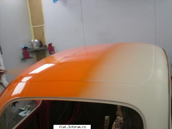 fiat 600 D - in total doua straturi de vopsea portocalie a - Club Fiat 500 & 600