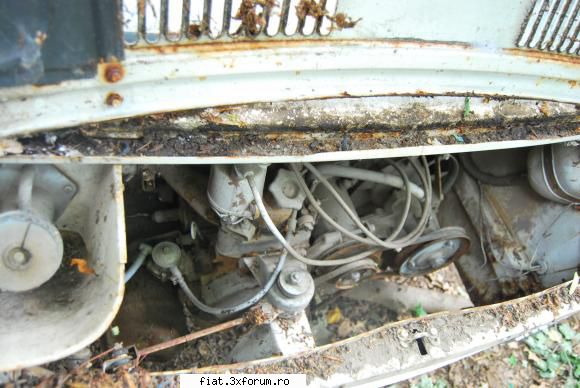 fiat 850 din 1966 pentru piese - Poze compartiment motor - Bursa