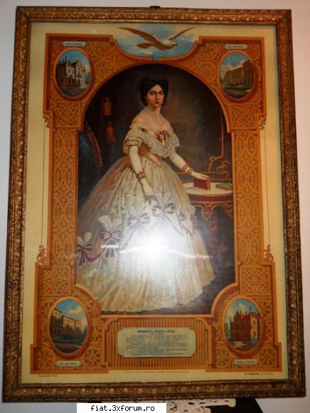 litografie Elena Cuza,veche de 104 ani - Vand litografia Elenei Cuza,din 1909,autor Al - Anunturi