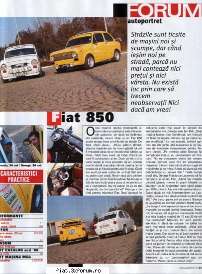 mai tineti minte masina? - doi fani Fiat 850! - Club Fiat 850