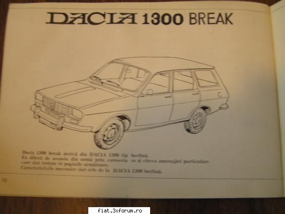 manual conducere si intretinere Dacia 1300 - citroends21 - Anunturi