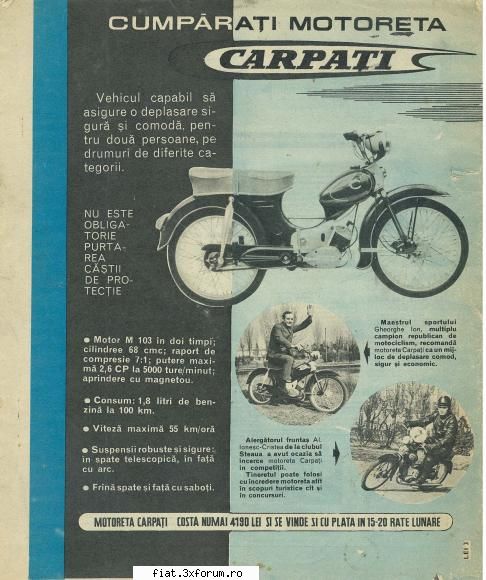motoretele Carpati, o amintire placuta - NU am reusit sa atasez, dar acum am putut - Classic corner