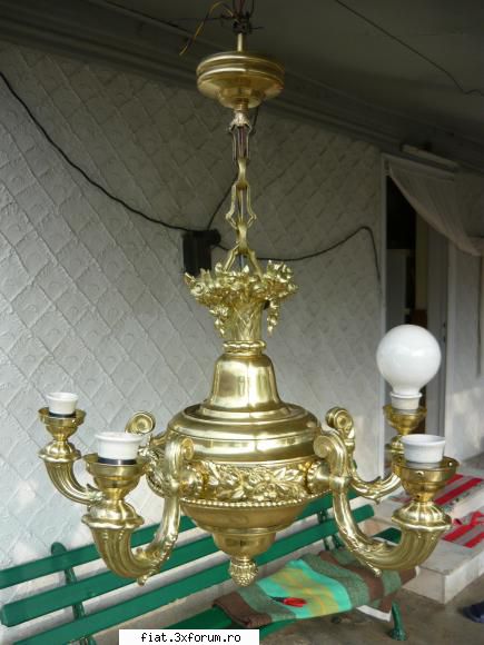 obiecte vechi - lustra veche anii 1900 are 5 brate si aprox 8 kg - Classic corner