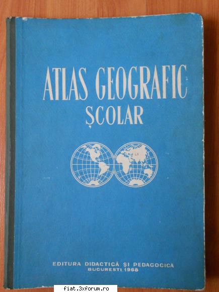 obiecte vechi - VANDUT- Atlas Geografic Scolar, Anul 1968 - Classic corner