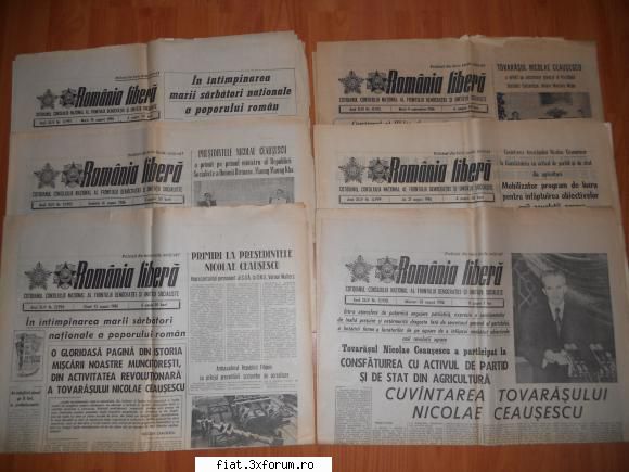obiecte vechi - Colectie 6 Ziare vechi: Ziarul ROMANIA LIBERA - Classic corner