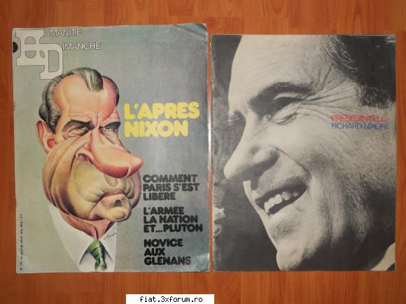 obiecte vechi - Lot 2 Reviste/Carti vechi RICHARD NIXON FORMAT - Classic corner