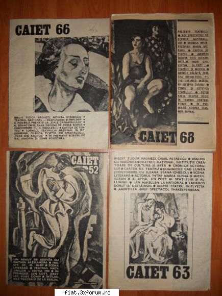 obiecte vechi - Lot 4 Caiete Teatrul National Bucuresti,TNB - Classic corner