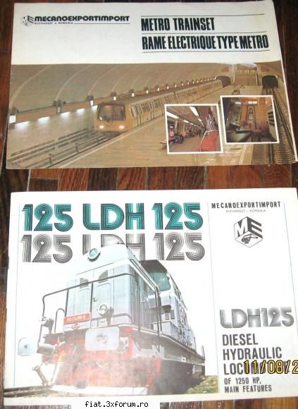 ofer la schimb brosuri pt locomotive - Ofer cele 2 brosuri din imagine la schimb cu 2 - Anunturi