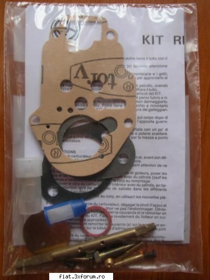 piese aduse de afara pe comanda... - Kit reparatie carburator Fiat 850N de la - Bursa