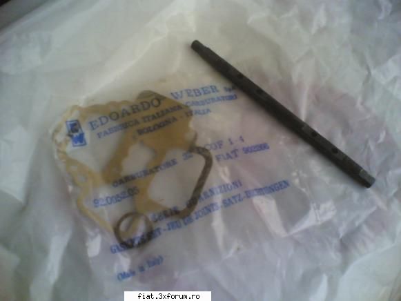 piese fiat 1300, 1500, 1800,2300 - garnitura capac carburator weber + ax noi pret 15 - Bursa