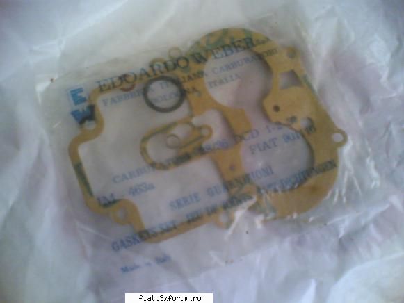 piese fiat 1300, 1500, 1800,2300 - set garnituri carburator dublu corp solex noi - Bursa
