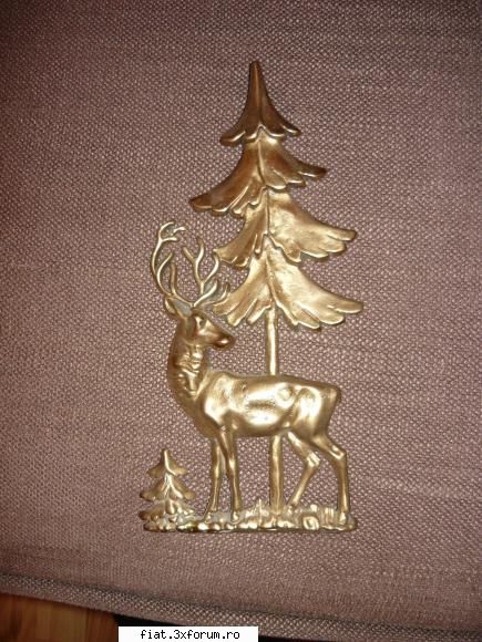 presa de carte ,cadelnita preot,cutie munitie,ceasuri ,etc - cerb cu brad din bronz masiv are cca - Anunturi