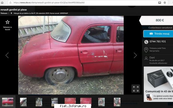 registrul RENAULT DAUPHINE din RO :) - george-bogdan - Classic corner