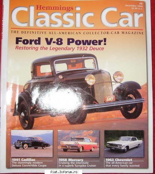 reviste Hemmings classic car - De vanzare 4 numere. 15RON/bucata. +5RON in caz - Anunturi