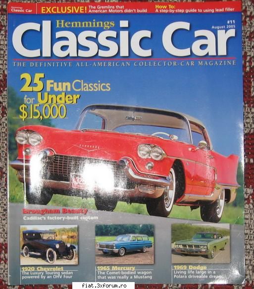 reviste Hemmings classic car - usordegasit - Anunturi