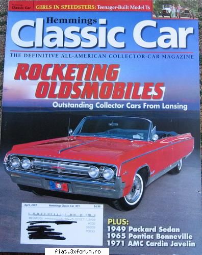 reviste Hemmings classic car - opt numere - 100 de RON - Anunturi