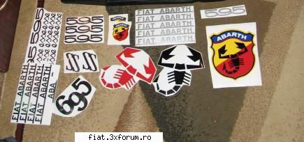 stickere fiat abarth - de vanzare stickere fiat abarth ce se vede in - Bursa