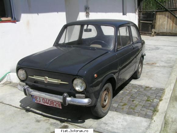 sunt fiatist ! oarecum, din nou - masina e adusa acasa. nu am inceput sa o echipez - Club Fiat 850