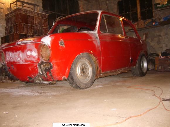 tuning fiat 850 - suspensia lasata - Tuning