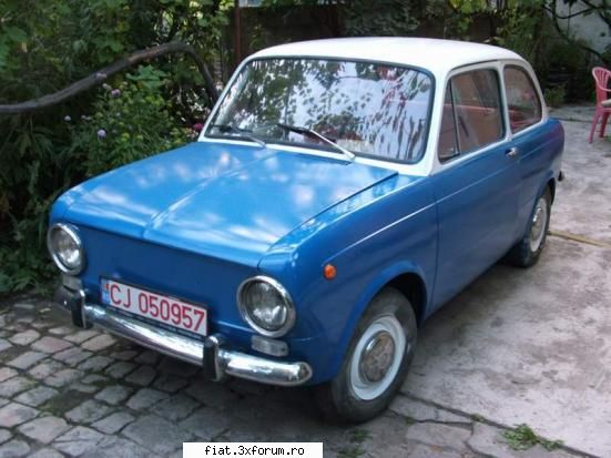 vand Fiat 850 albastru + alb - masina este din 67, are km, acum este - Bursa