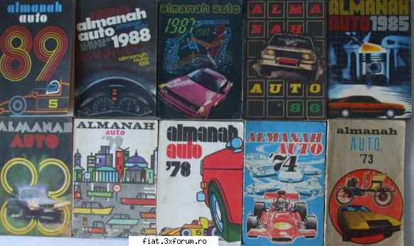 vand colectie almanah auto - prefer se le dau impreuna insa se pot da si pe - Anunturi