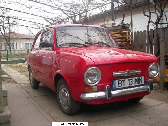 vand fiat 850 - an fabricatie 1967 , culoare rosu imperial - Bursa