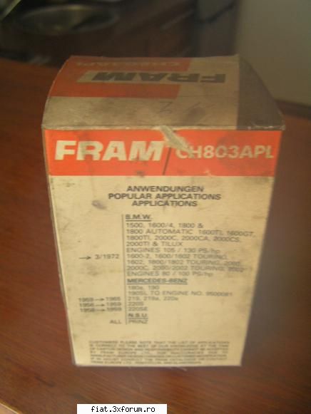 vand filtre BMW 1600, 1800, 2002 - tot filtru de ulei - Anunturi